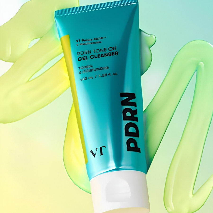 Sữa Rửa Mặt VT PDRN Tone On Gel Cleanser Toning & Moisturizing 100ml – Làm Sạch Dịu Nhẹ, Dưỡng Ẩm Và Giúp Da Tươi Sáng