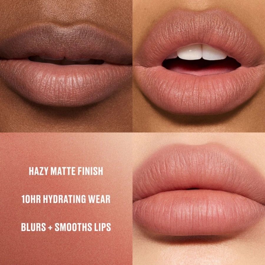 Son MAC Powder Kiss Lipstick #912 Taken Nude 3g – Son Lì Mờ Hazy Matte Màu Đỏ Beige Ấm Thời Thượng