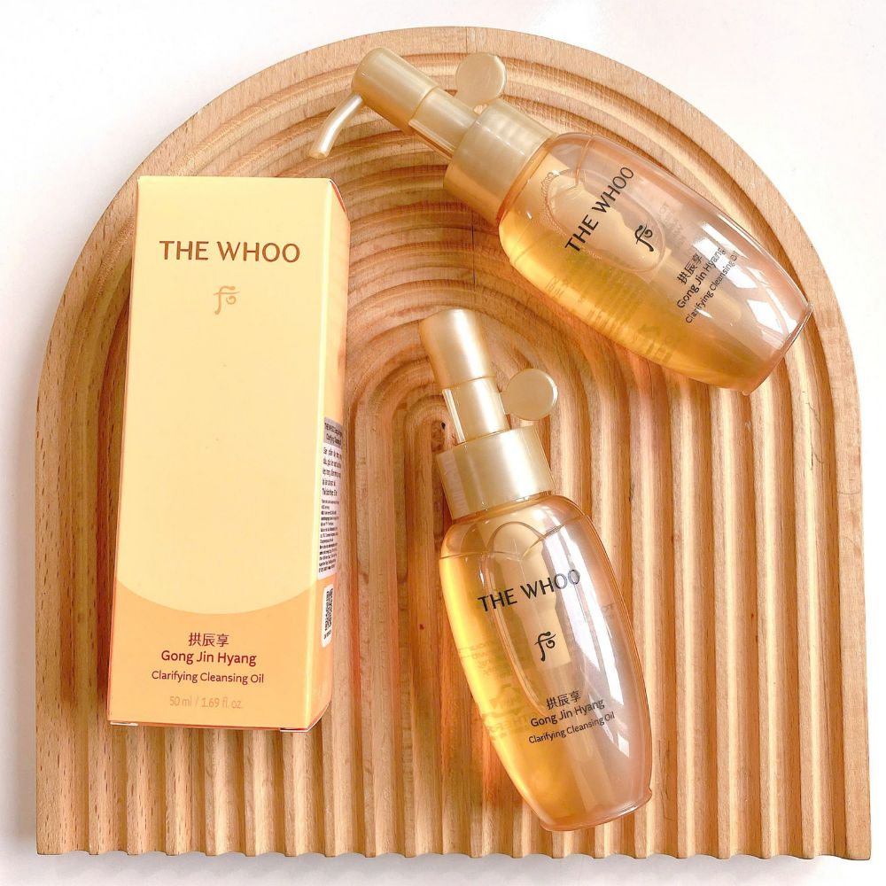 Dầu Tẩy Trang Đông Y Làm Sạch Sâu Giữ Ẩm Lâu Whoo Vàng Gongjinhyang Cleansing Oil 50ml