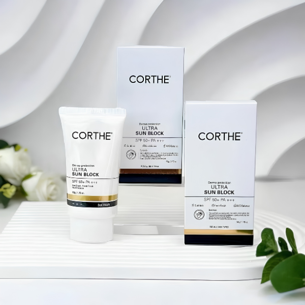 Kem Chống Nắng Corthe Dermo Protection Ultra Sun Block SPF50+ PA+++ 50g – Bảo Vệ Da Toàn Diện, Dịu Nhẹ Cho Mọi Loại Da