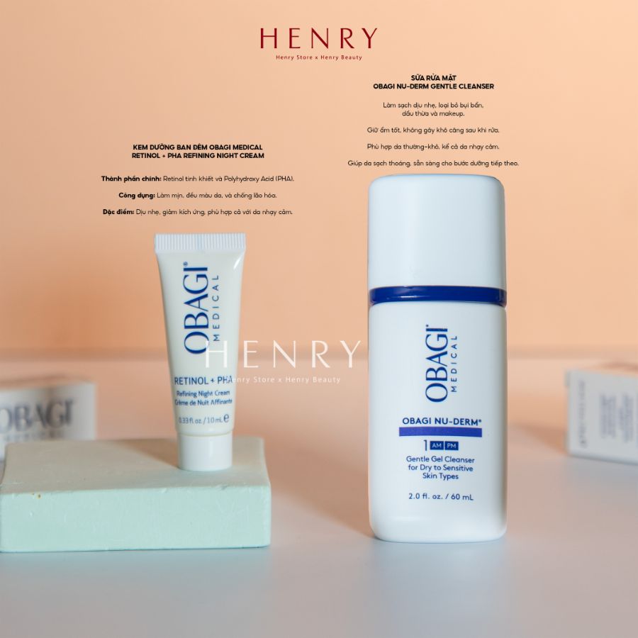 Sữa Rửa Mặt Dịu Nhẹ Obagi Nu-Derm Gentle Cleanser 60ml