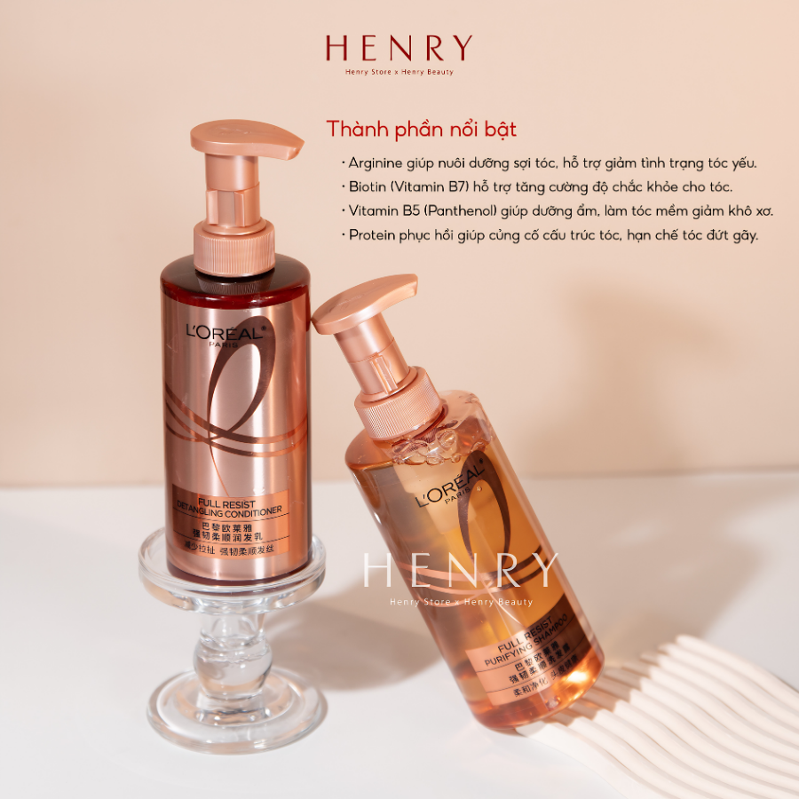 [Hàng Công Ty] Set Gội Xả L'Oréal Paris Elseve Full Resist 440ml x 2 – Hỗ Trợ Giảm Gãy Rụng, Cho Tóc Chắc Khỏe