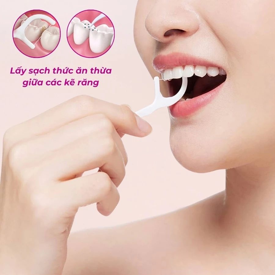 Tăm Chỉ Nha Khoa Marvis Dental Floss Toothpick (50 Cái) – Làm Sạch Kẽ Răng Hiệu Quả, Hơi Thở Tươi Mát Mỗi Ngày