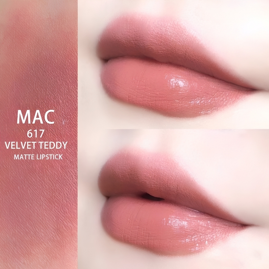 Son MAC Ximal Silky Matte Lip #617 Velvet Teddy 3.5g – Son Lì Mịn Mượt, Sắc Nude Hồng Đất Thanh Lịch