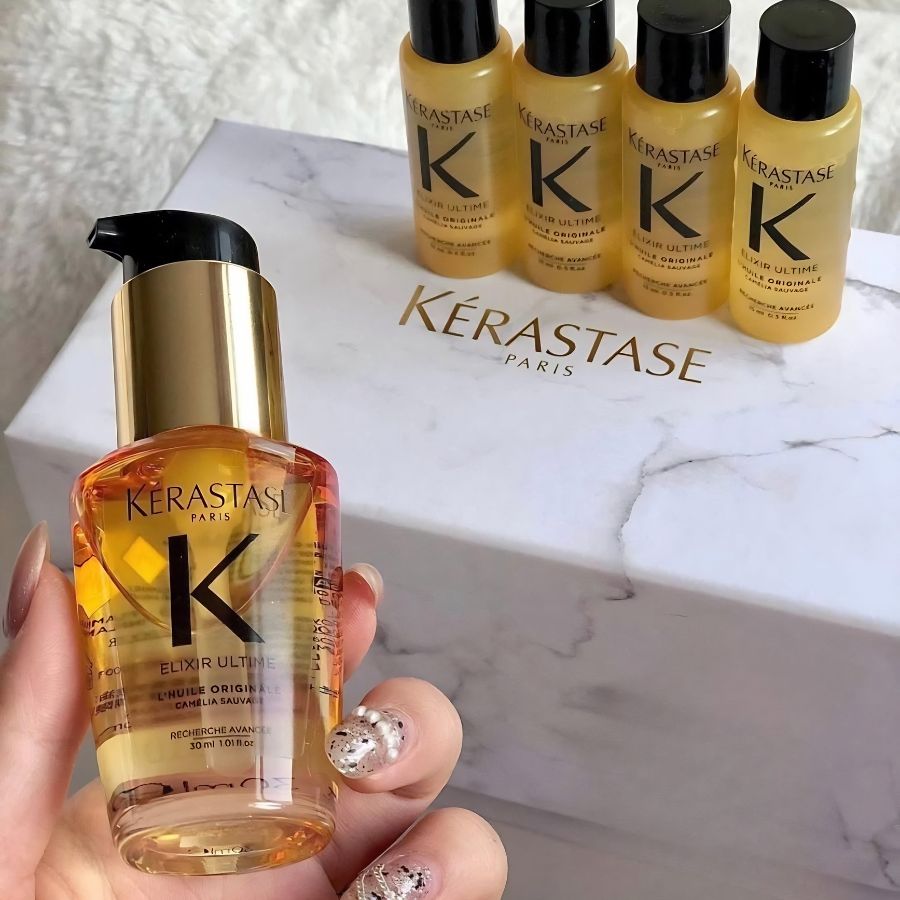 Dầu Dưỡng Tóc Kérastase Elixir Ultime L'Huile Originale 15ml Phục Hồi & Tăng Độ Bóng Mượt