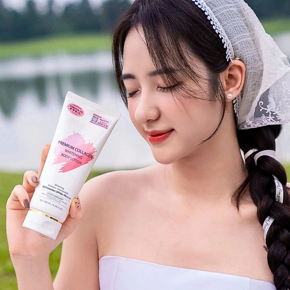 [Hàng Công Ty] Kem Dưỡng Thể Whisis Premium Collagen Whitening Body Lotion