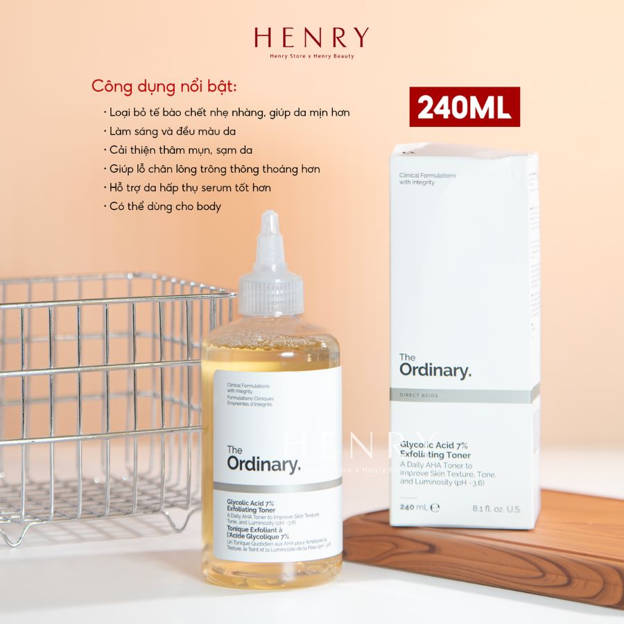 [Fullbox] Toner The Ordinary Glycolic Acid 7% Exfoliating Toning Solution
