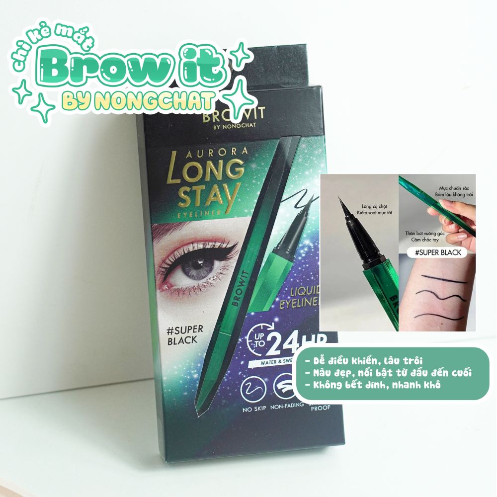 Bút Kẻ Mắt Browit By Nongchat Aurora Long Stay Eyeliner 0.5g
