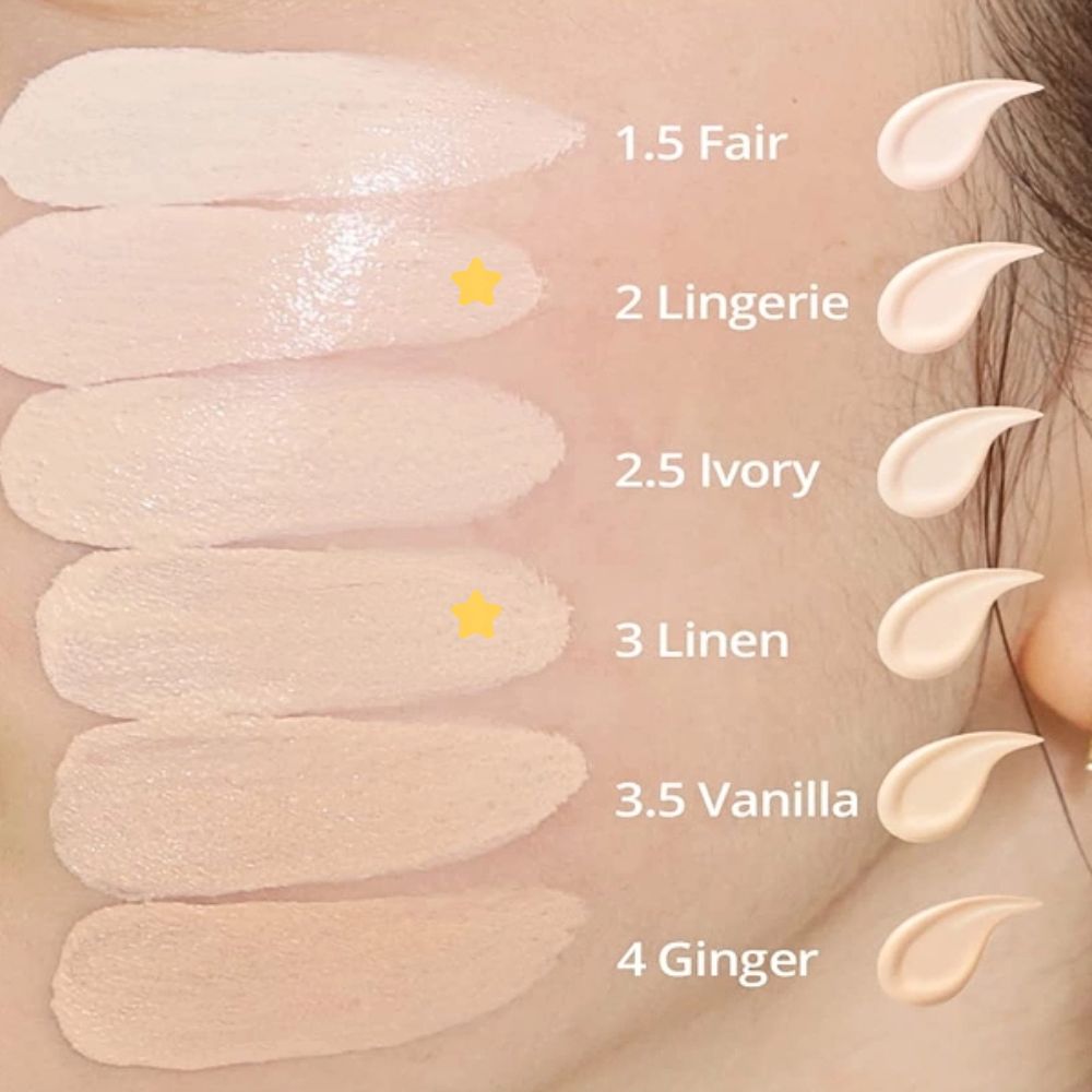 Cushion Clio Kill Cover Mesh Glow SPF50+, PA++++ #2BP Lingerie, #3BY Linen (Vuông Hồng, kèm 1 lõi))