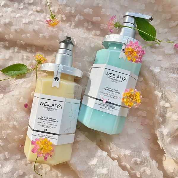 [Hàng Công Ty] Set Dầu Gội Xả Nấm Truffle Weilaiya 450ml x 2 – Phục Hồi Tóc Hư Tổn, Suôn Mượt Chuẩn Salon