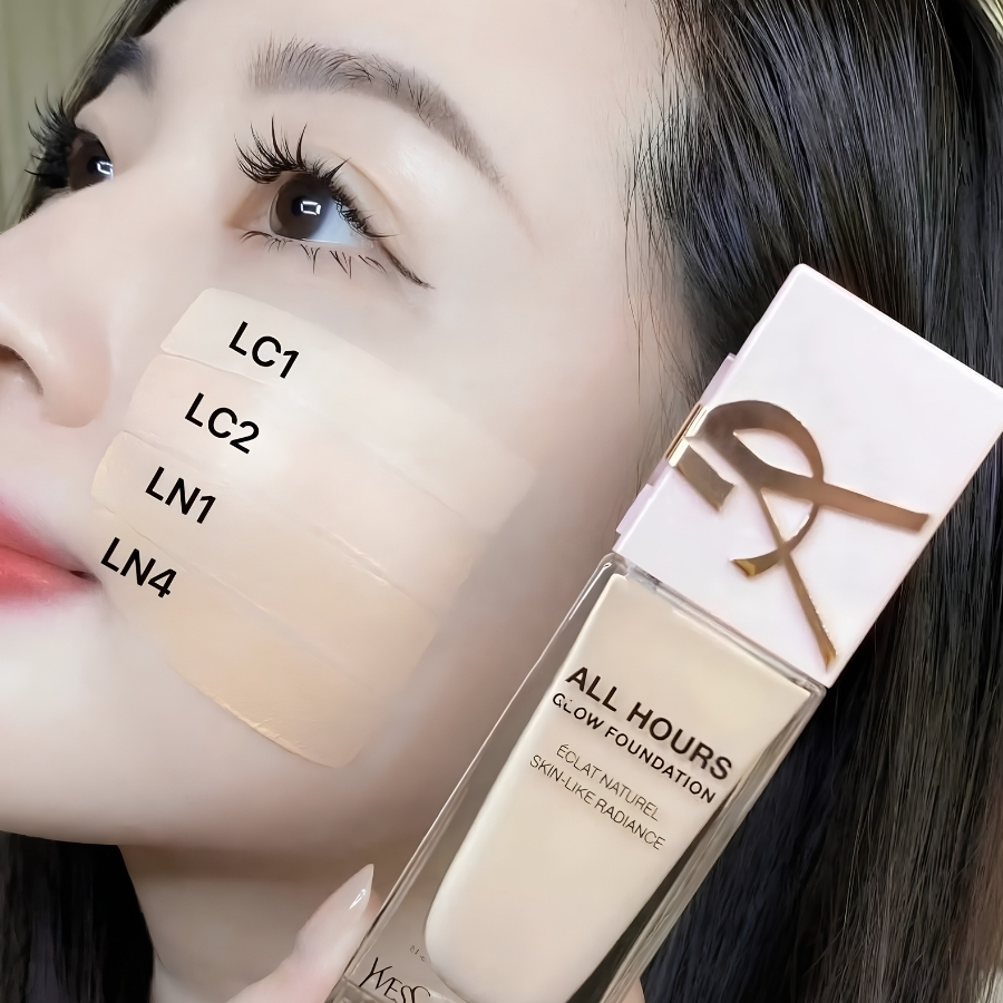 Kem Nền Yves Saint Laurent YSL All Hours Glow Foundation Tone LC1 25ml - Căng Bóng, Mịn Màng Tự Nhiên