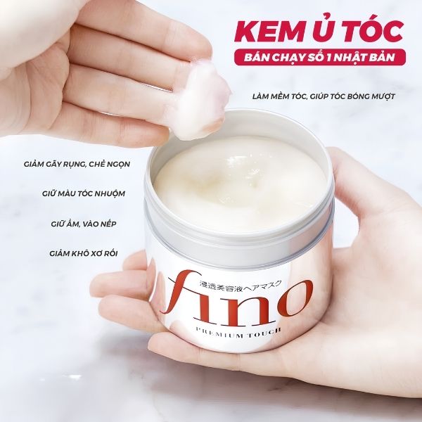 Kem Ủ Tóc Fino Premium Touch Hair Mask 230g Shiseido – Phục Hồi Tóc Hư Tổn, Dưỡng Mềm Mượt & Bóng Khỏe