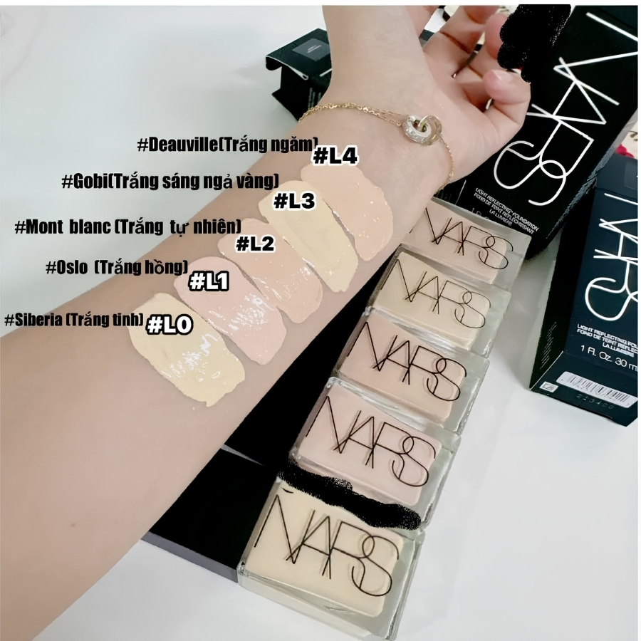 KEM NỀN NARS LIGHT REFLECTING FOUNDATION LIGHT 1 OSLO 30ML – LỚP NỀN MỊN ĐẸP, TỰ NHIÊN VÀ BẮT SÁNG