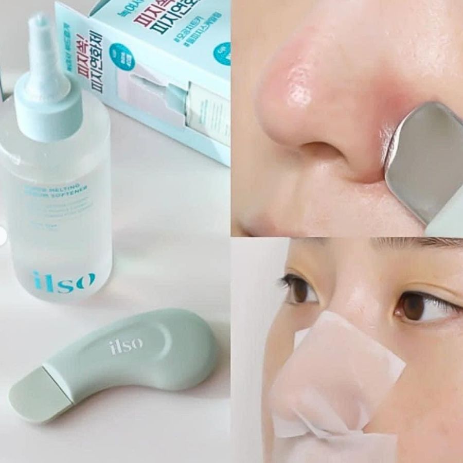 Tinh Chất Ủ Mụn Đầu Đen Ilso Super Melting Serum Softener 150ml + 40 Miếng Bông Tẩy Trang