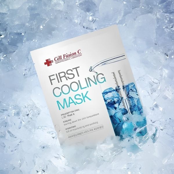 Mặt Nạ Cell Fusion C First Cooling Mask 27g – Hộp 5 Miếng | Hạ Nhiệt, Làm Dịu & Cấp Ẩm Cho Da Nhạy Cảm