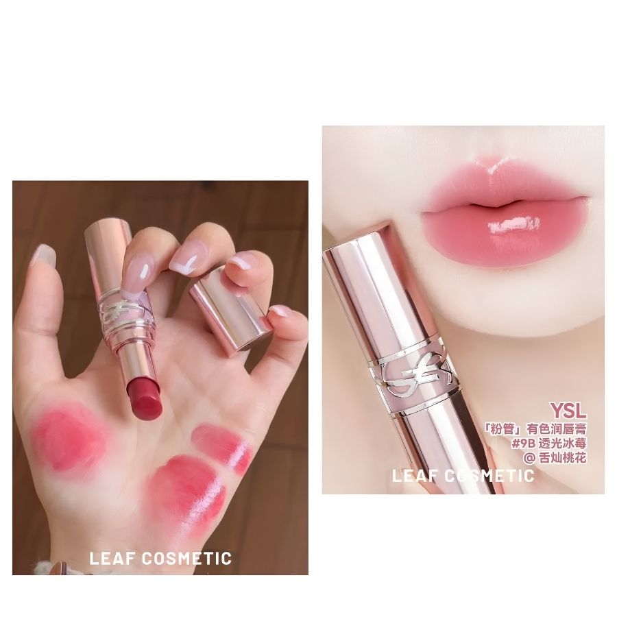 Son Dưỡng YSL Loveshine Candy Glow #9B Cherry Bliss – Sắc Hồng Anh Đào Căng Mọng, Dưỡng Môi Mềm Mịn Tự Nhiên