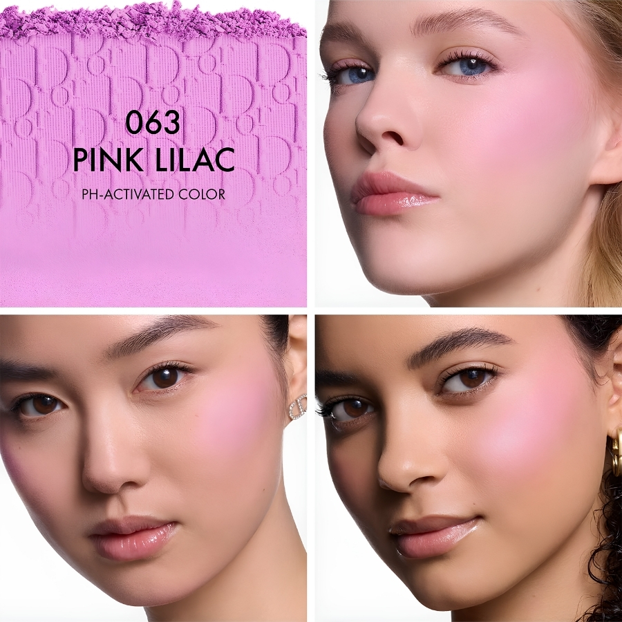 Phấn Má Dior Rosy Glow Blush #063 Pink Lilac 4.5g – Hồng Tím Nhẹ Nhàng, Ứng Hồng Tự Nhiên
