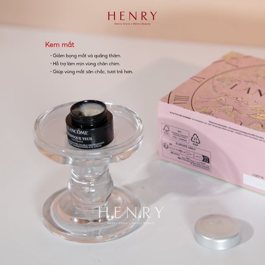 [Fullbox] Set Dưỡng Da Lancôme 3 Món Rénergie x Génifique Ultimate Starter Bundle Trẻ Hóa Tế Bào, Phục Hồi & Nâng Cơ Chuyên Sâu