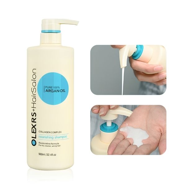 [Dầu Gội] Olexrs Hair Salon Argan Oil Collagen Complex 960ml – Dưỡng Tóc Mềm Mượt, Hỗ Trợ Phục Hồi Tóc Hư Tổn