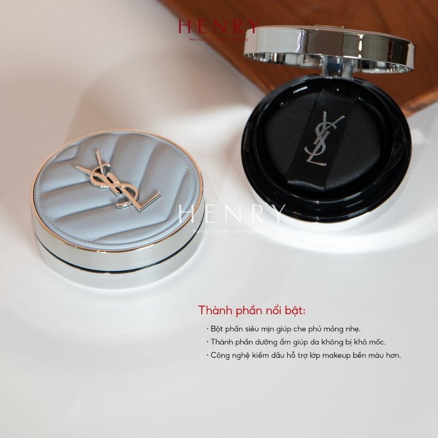 [Fullbox] Phấn Nước YSL All Hours Blur Cushion 14g Lớp Nền Hoàn Hảo Suốt 24H