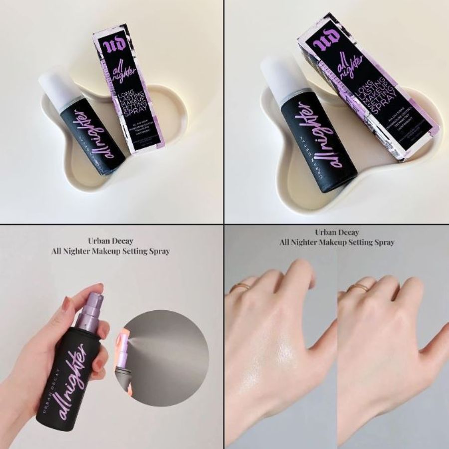 [Mini 15ml/ HSD T3/2028] Xịt Khoá Nền Urban Decay All Nighter Setting Spray Giữ Lớp Nền Hoàn Hảo Suốt 16 Giờ
