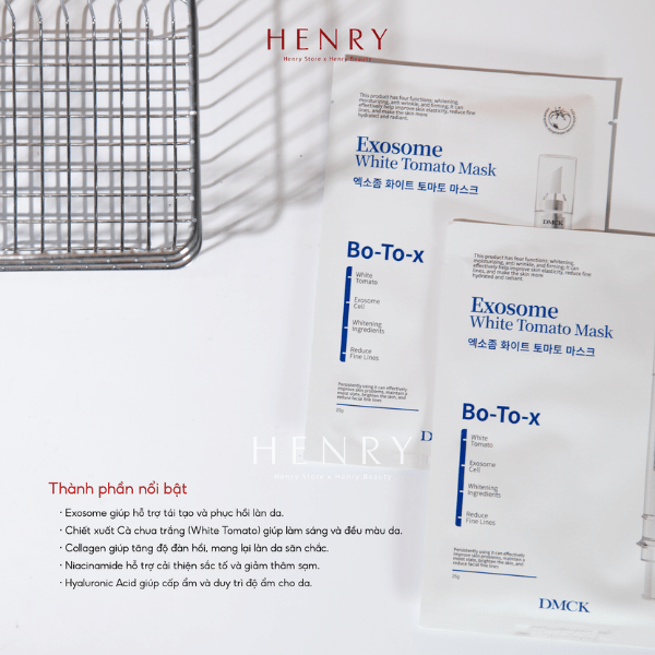 Mặt Nạ DMCK Exosome White Tomato Mask – Dưỡng Sáng Da, Cấp Ẩm & Phục Hồi Chuyên Sâu