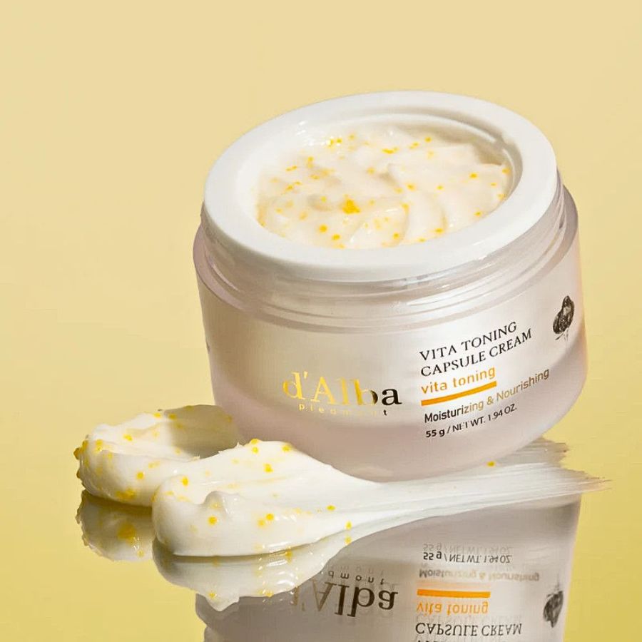 [Tách Set Giá Hời] Kem Dưỡng Trắng & Cấp Ẩm d'Alba Vita Toning Capsule Cream 55gr