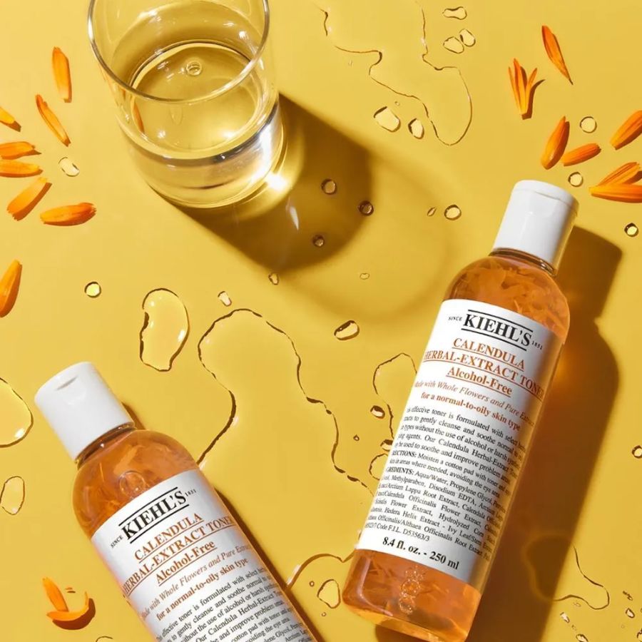 [XT] Nước Hoa Hồng Hoa Cúc Kiehl's Calendula Herbal Extract Alcohol-Free Toner 250ml/ 500ml Làm Dịu & Phục Hồi Làn Da