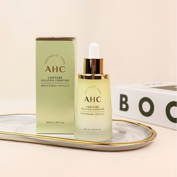 Serum AHC Capture Solution Signature Brightening Ampoule 50ml Chính Hãng - Dưỡng Sáng Da, Căng Bóng & Hỗ Trợ Chống Lão Hóa