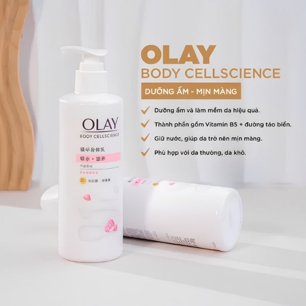 Sữa Dưỡng Thể Olay Body CellScience Pro B5+ 260g – Cấp Ẩm Sâu, Phục Hồi Hàng Rào Bảo Vệ Da
