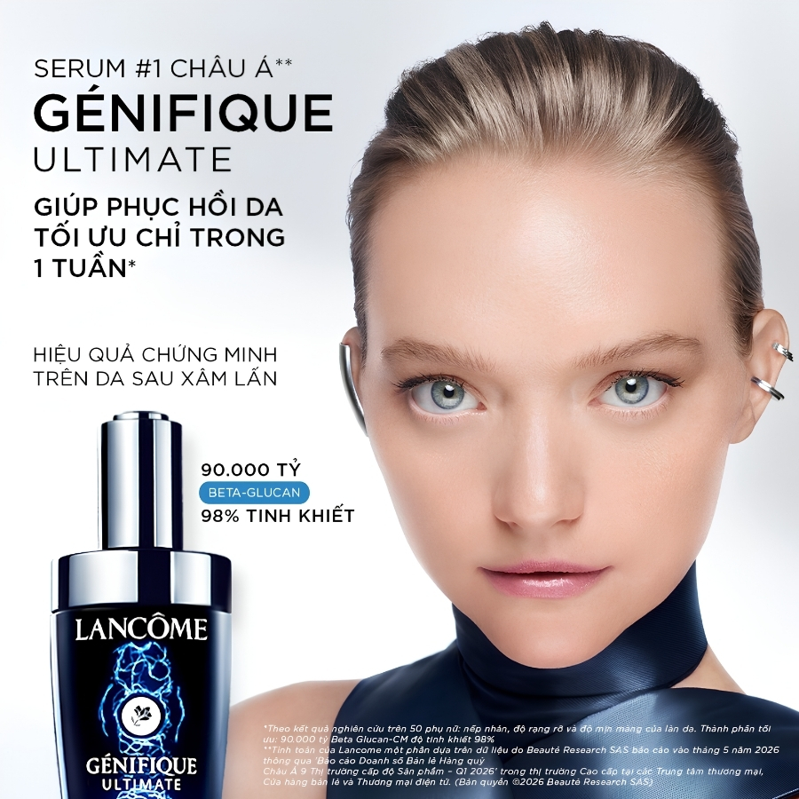 [Mini] Serum Phục Hồi Lancôme Génifique Ultimate 7ml – Hỗ Trợ Phục Hồi Da, Củng Cố Hàng Rào Bảo Vệ Và Dưỡng Da Mịn Màng