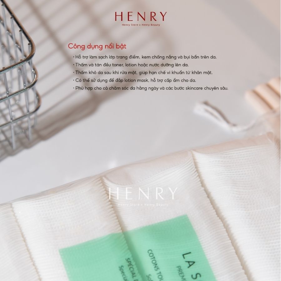 Bông Tẩy Trang La Soirée Gói 500 Miếng – Cotton 100% Tự Nhiên, Mềm Mịn & Tiết Kiệm