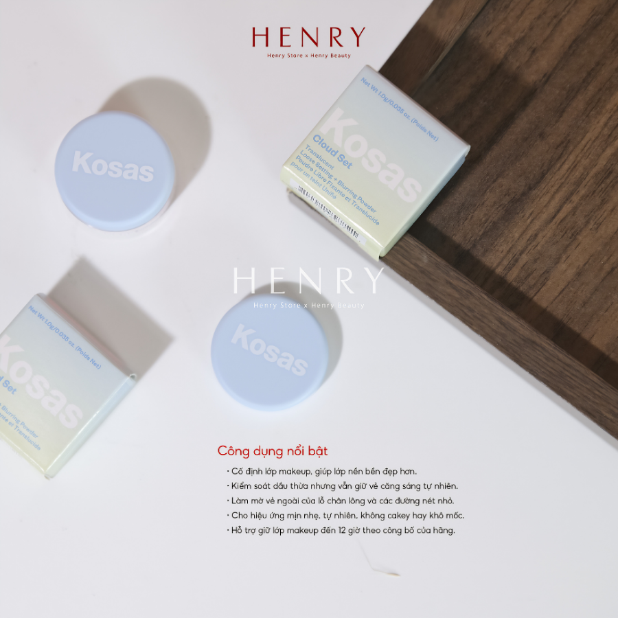 [Minisize] Phấn Phủ Kosas Cloud Set Loose Setting & Blurring Powder 1g