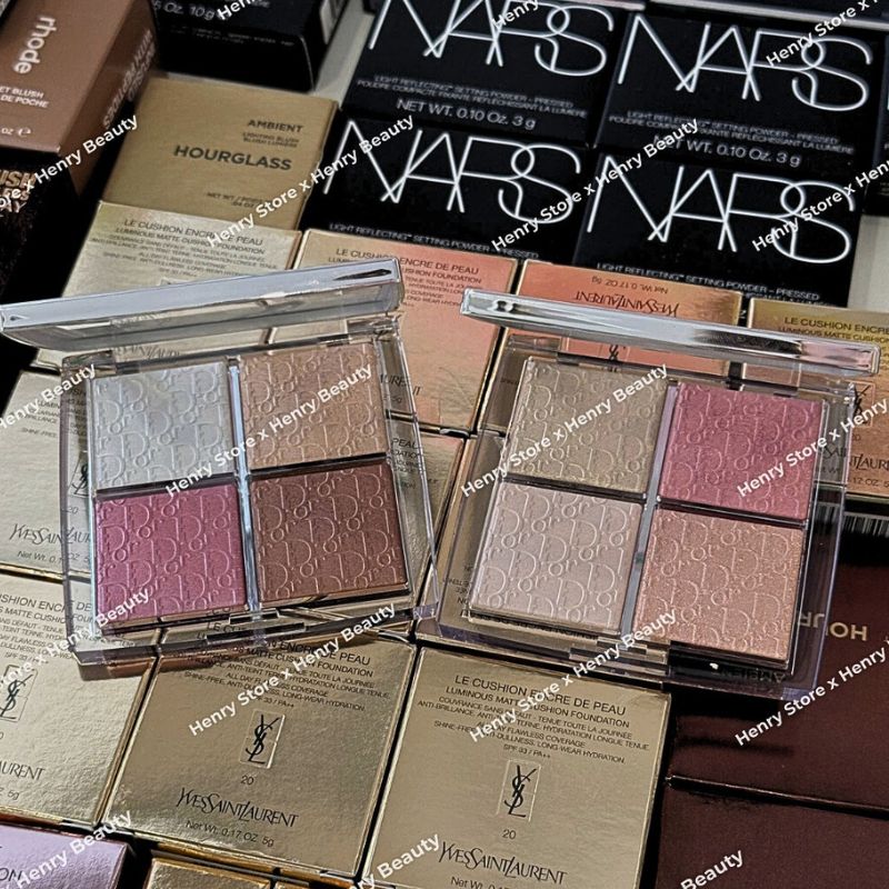 Bảng Phấn Bắt Sáng Dior Backstage Glow Face Palette 10g Căng Bóng Đa Năng (Màu 001/002/004)