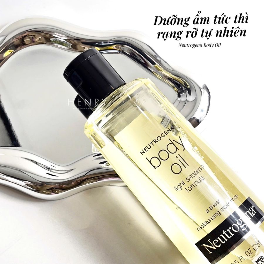 Dầu Dưỡng Thể Sáng Mịn Da Neutrogena Body Oil Light Sesame Formula 250ml