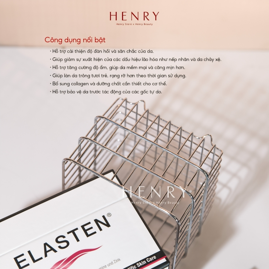 [Hàng Công Ty] Nước Uống Collagen Elasten Hộp 30 Ống x 25ml
