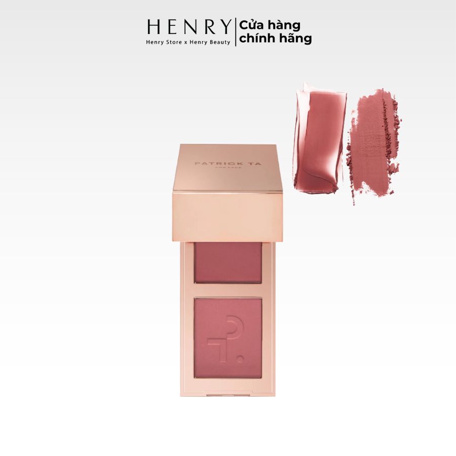[Mini Nobox Tách Set] Bộ Đôi Má Hồng Kem & Phấn Patrick Ta Major Headlines (Màu #She Goes To The Gym & #She’s Seductive)