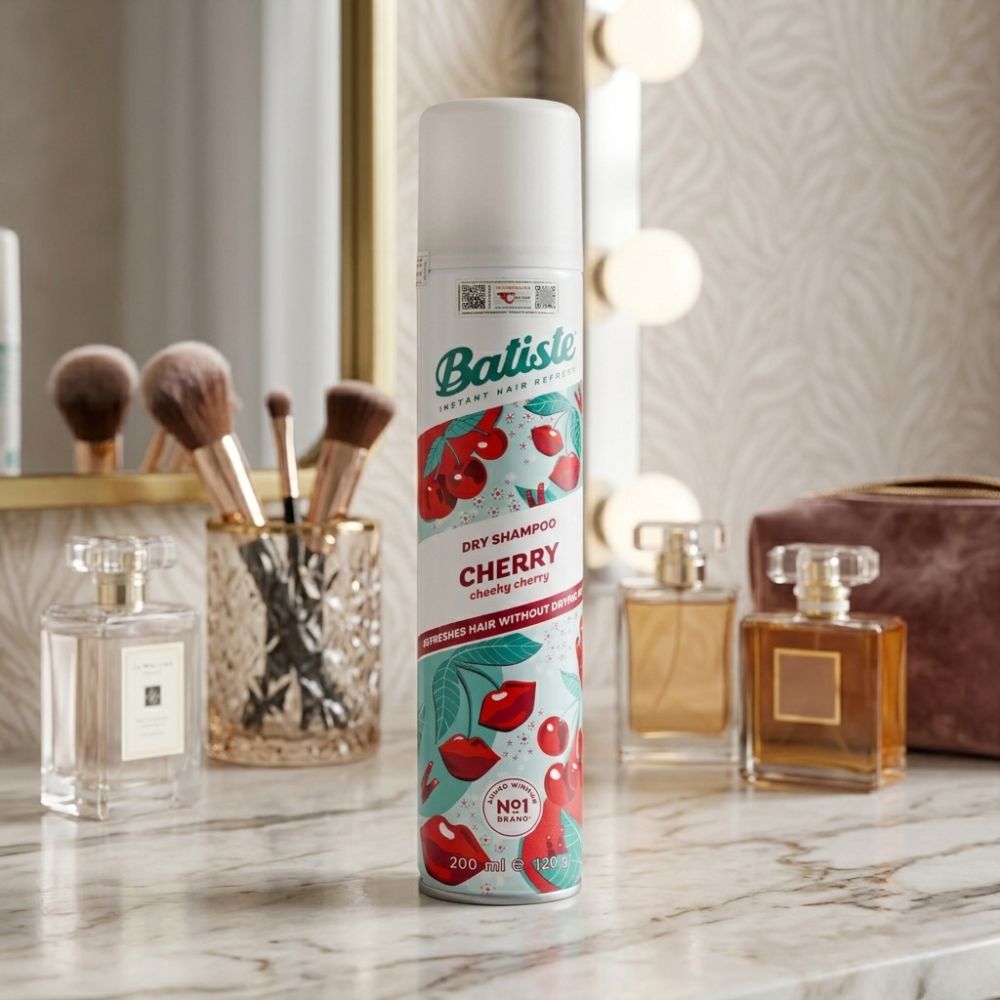 [Hàng Công Ty] Dầu Gội Khô Batiste Dry Shampoo 200ml #Cherry Cheeky Tóc Tơi Phồng Tức Thì, Hương Dâu Tây Ngọt Ngào