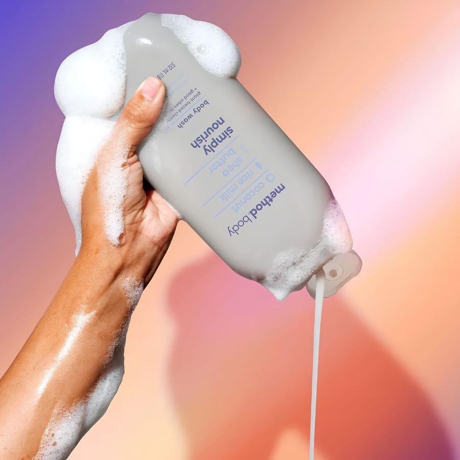 Sữa Tắm Method Simply Nourish Body Wash 532ml – Dưỡng Ẩm Từ Dừa & Sữa Gạo, Làm Sạch Dịu Nhẹ Cho Mọi Loại Da