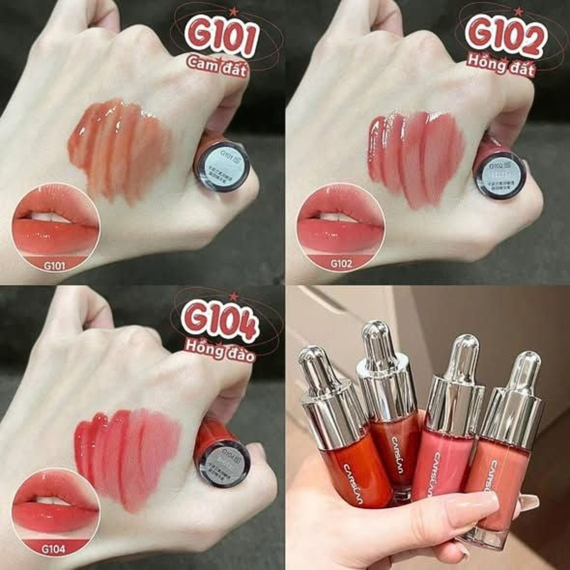 [Mini] Son Tint Carslan Cấp Ẩm Căng Mọng G102 1g