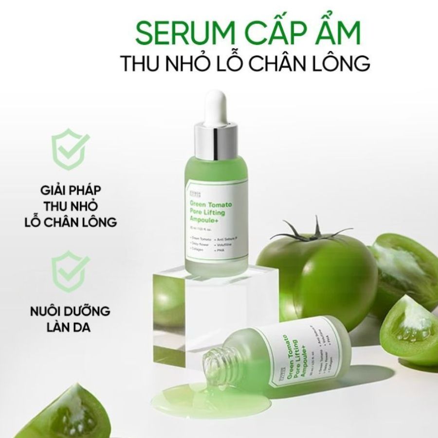 [Set 30ml + 30ml] Tinh Chất Cà Chua Xanh Sungboon Editor Green Tomato Pore Lifting Ampoule+