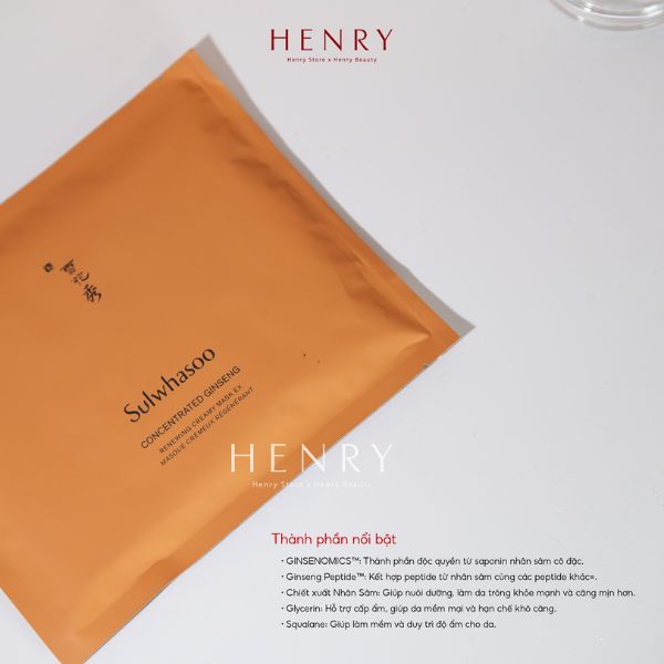 Mặt Nạ Sulwhasoo Concentrated Ginseng Renewing Creamy Mask EX 18g – Nuôi Dưỡng, Cấp Ẩm Và Hỗ Trợ Cải Thiện Độ Săn Chắc