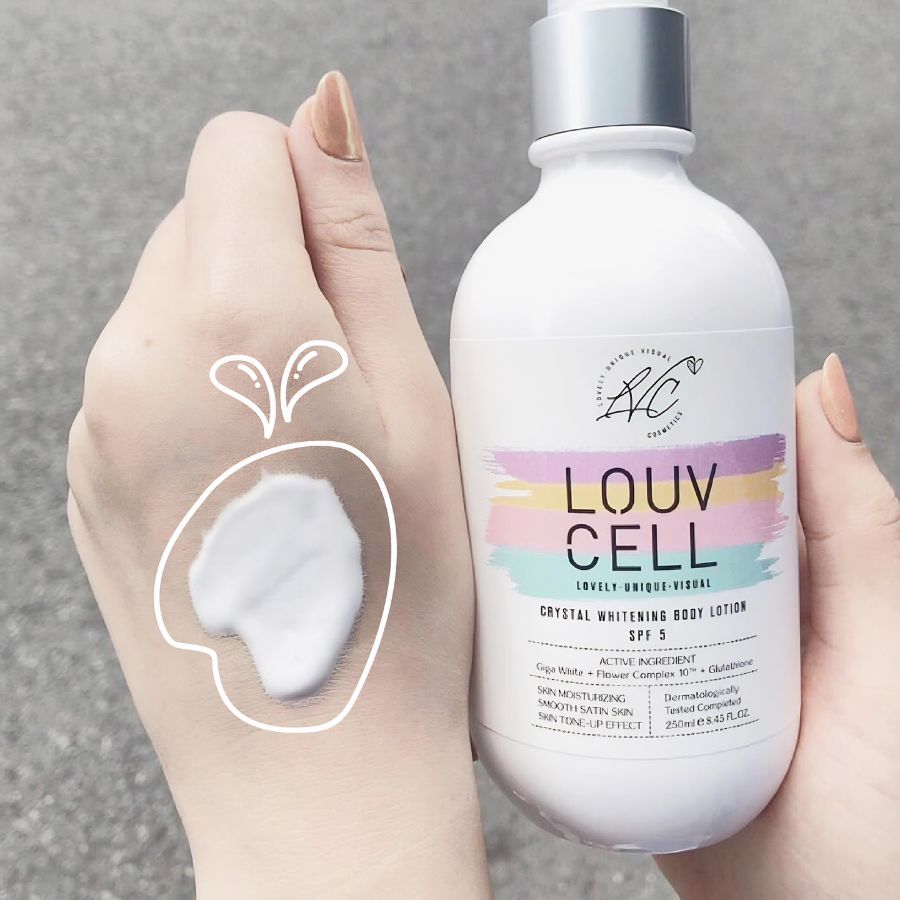 [Hàng Công Ty] Sữa Dưỡng Thể Trắng Da Louv Cell Crystal Whitening Body Lotion 250ml