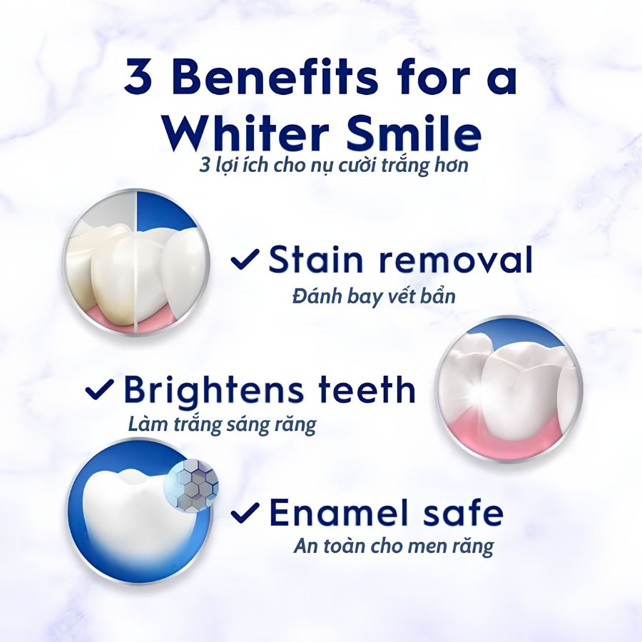 [Tuýp] Kem Đánh Răng Crest 3D White Pro-Health Advanced Whitening