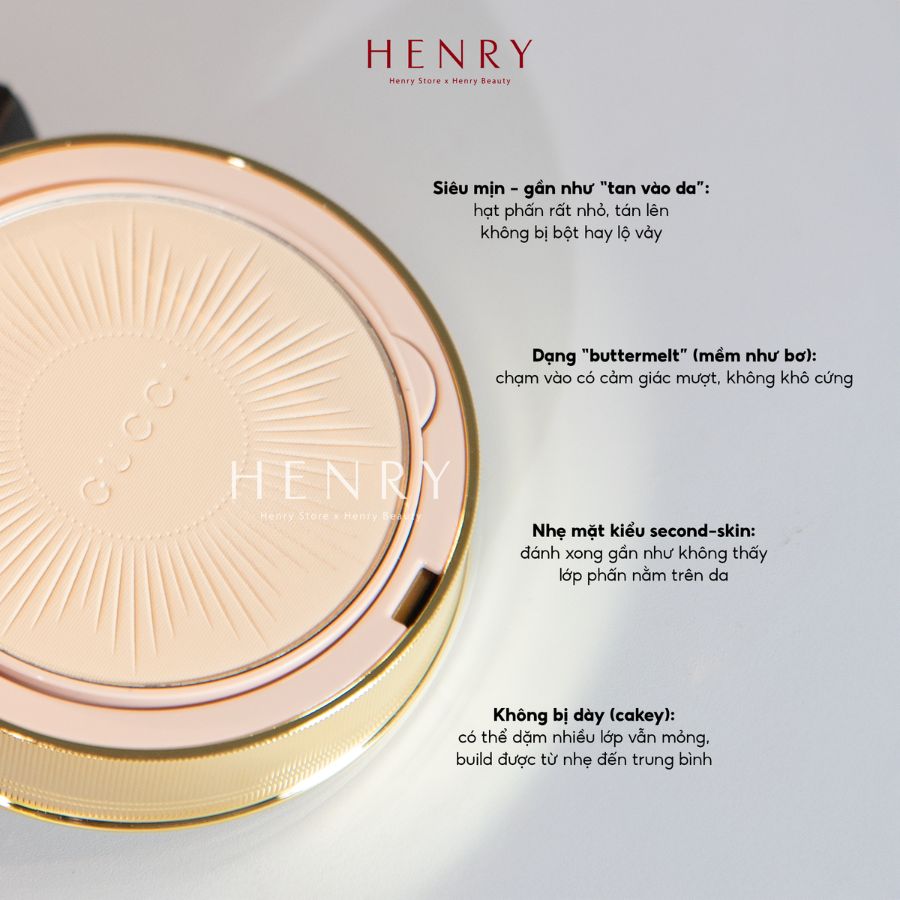 [Fullsize] Phấn Phủ Dạng Nén Gucci Poudre De Beauté Matte Naturel Tone #01