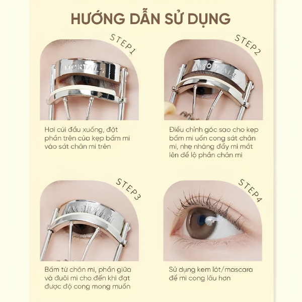 Kẹp Bấm Mi Amortals Soaring-To-Curl Eyelash Curler 57g – Tạo Độ Cong Tự Nhiên, Giúp Hàng Mi Trông Dài Và Quyến Rũ