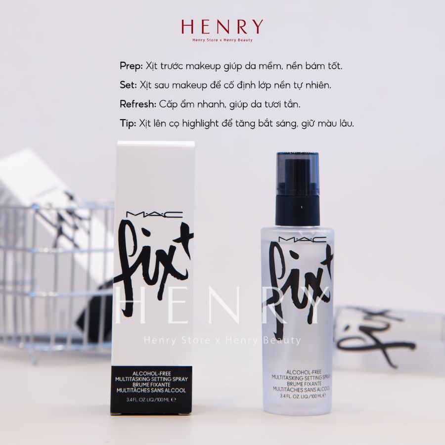 Xịt Khóa Nền Hỗ Trợ Dưỡng Ẩm MAC Fix+ Alcohol-Free Multitasking Setting Spray 100ml
