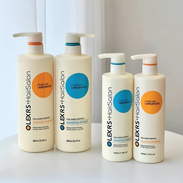 Set Dầu Gội + Xả Olexrs Argan Oil Collagen Hair Salon 960ml x 2 – Phục Hồi Tóc Khô Xơ, Dưỡng Tóc Mềm Mượt Chuẩn Salon