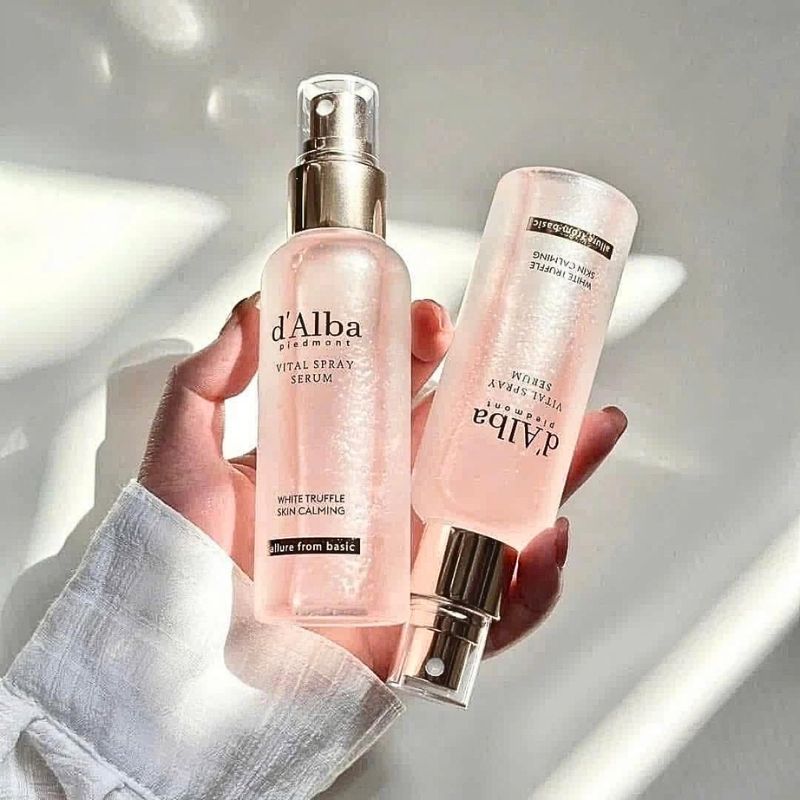 Xịt Khoáng Dưỡng Sáng Da, Chống Lão Hóa D'Alba White Truffle Vital Spray Serum 100ml (Hồng)