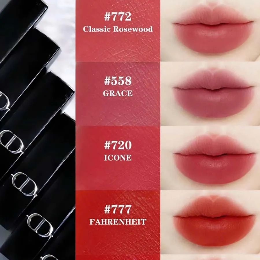 Son Dior Rouge Velvet #720 Icone 1.5g – Sắc Đỏ Hồng Đất Thanh Lịch, Chất Lì Mịn Như Nhung